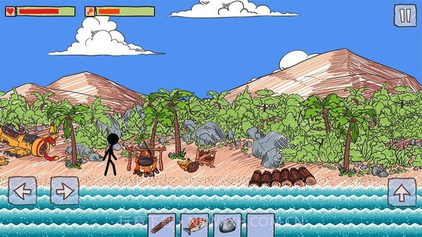 火柴人木筏求生截图1