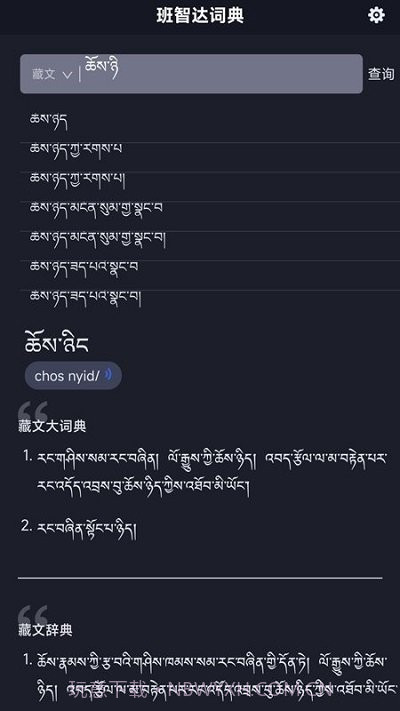 班智达词典截图4