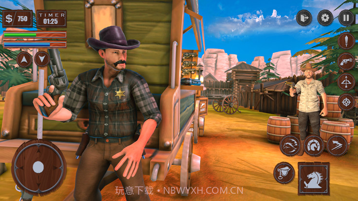 牛仔亡命徒赏金猎人截图1