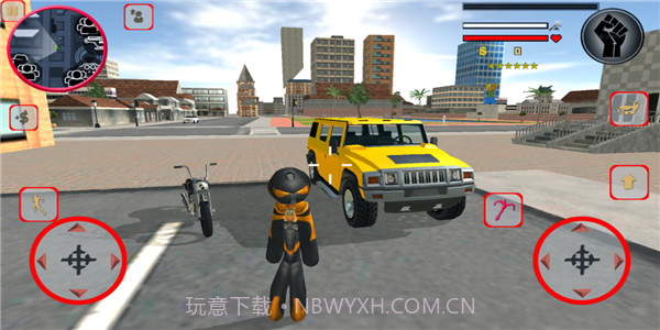 火柴人城市绳索飞人截图2