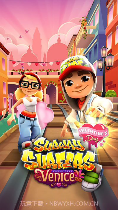 地铁跑酷威尼斯版情人节蓝色金币版截图4 地铁跑酷威尼斯版情人节蓝色金币版截图4