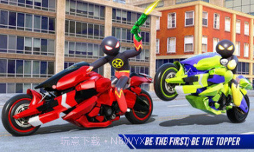 火柴人摩托车超级英雄截图2