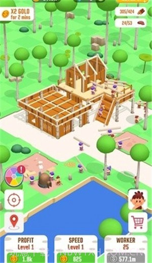 闲置丛林生存建筑大亨截图1