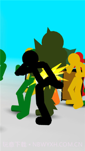 火柴人格斗街道截图1