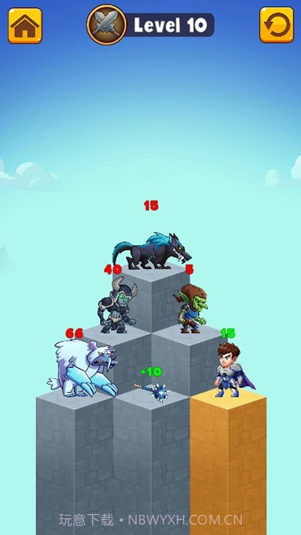 英雄金字塔谜题截图2