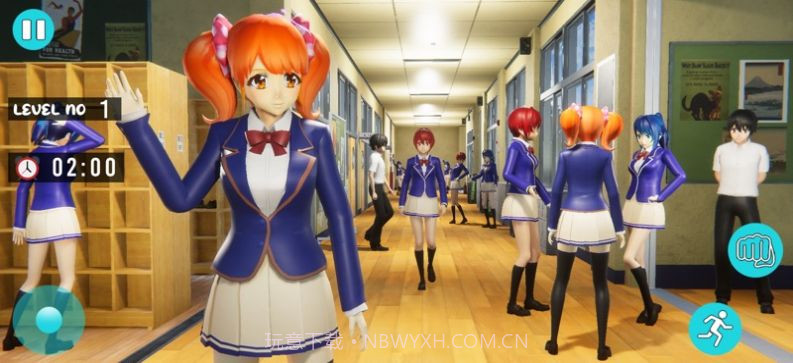 动漫女孩学校生活模拟手机版截图1 动漫女孩学校生活模拟手机版截图1