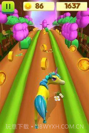 独角马疯狂跑酷截图1