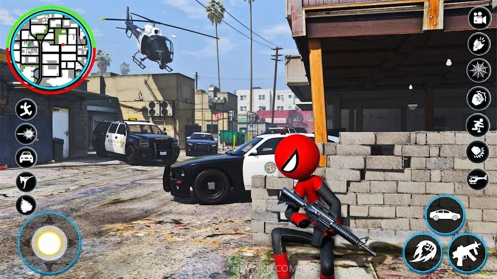 火柴人绳索蜘蛛侠截图2