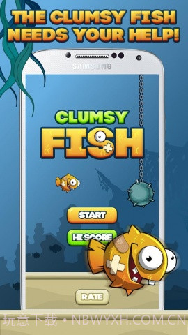 笨拙的鱼 Clumsy Flappy Fish截图1 笨拙的鱼 Clumsy Flappy Fish截图1