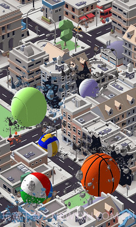 巨型篮球城市破坏截图2 巨型篮球城市破坏截图2