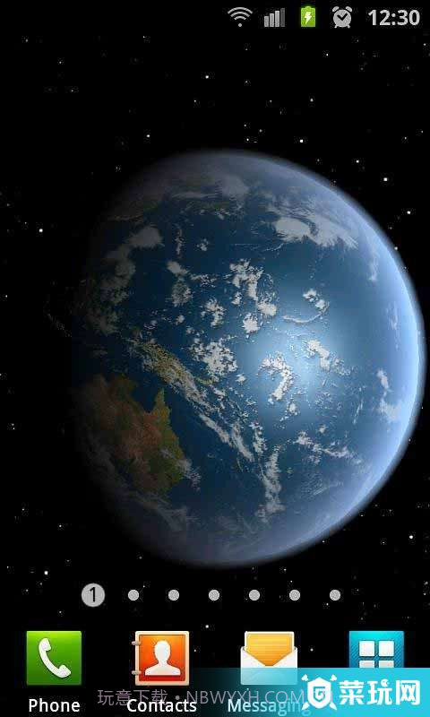 3D高清地球旋转动态壁纸截图4