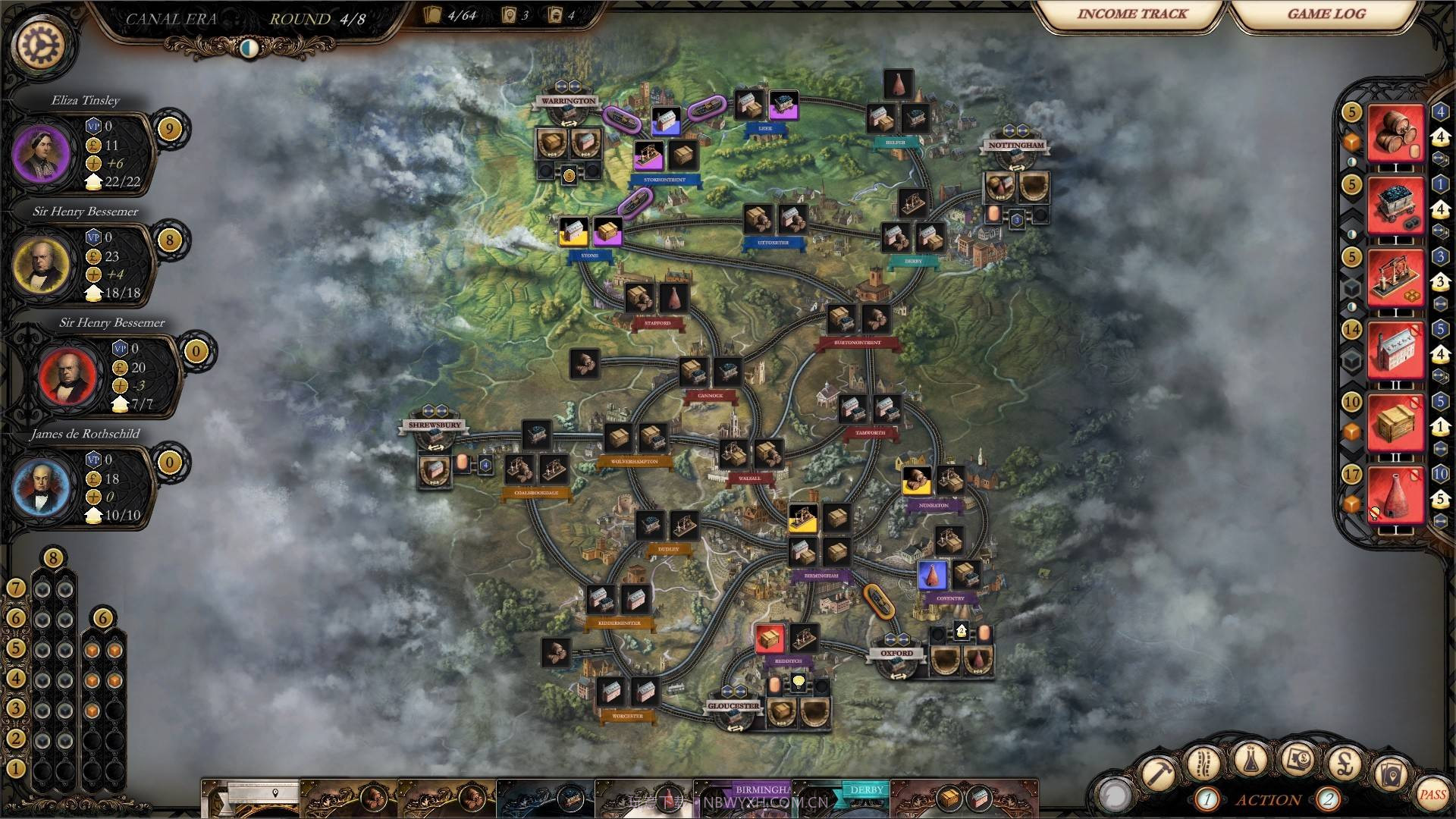 工业革命:伯明翰Brass:Birmingham截图1 工业革命:伯明翰Brass:Birmingham截图1