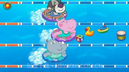 水上公园有趣的水上滑梯截图1 水上公园有趣的水上滑梯截图1