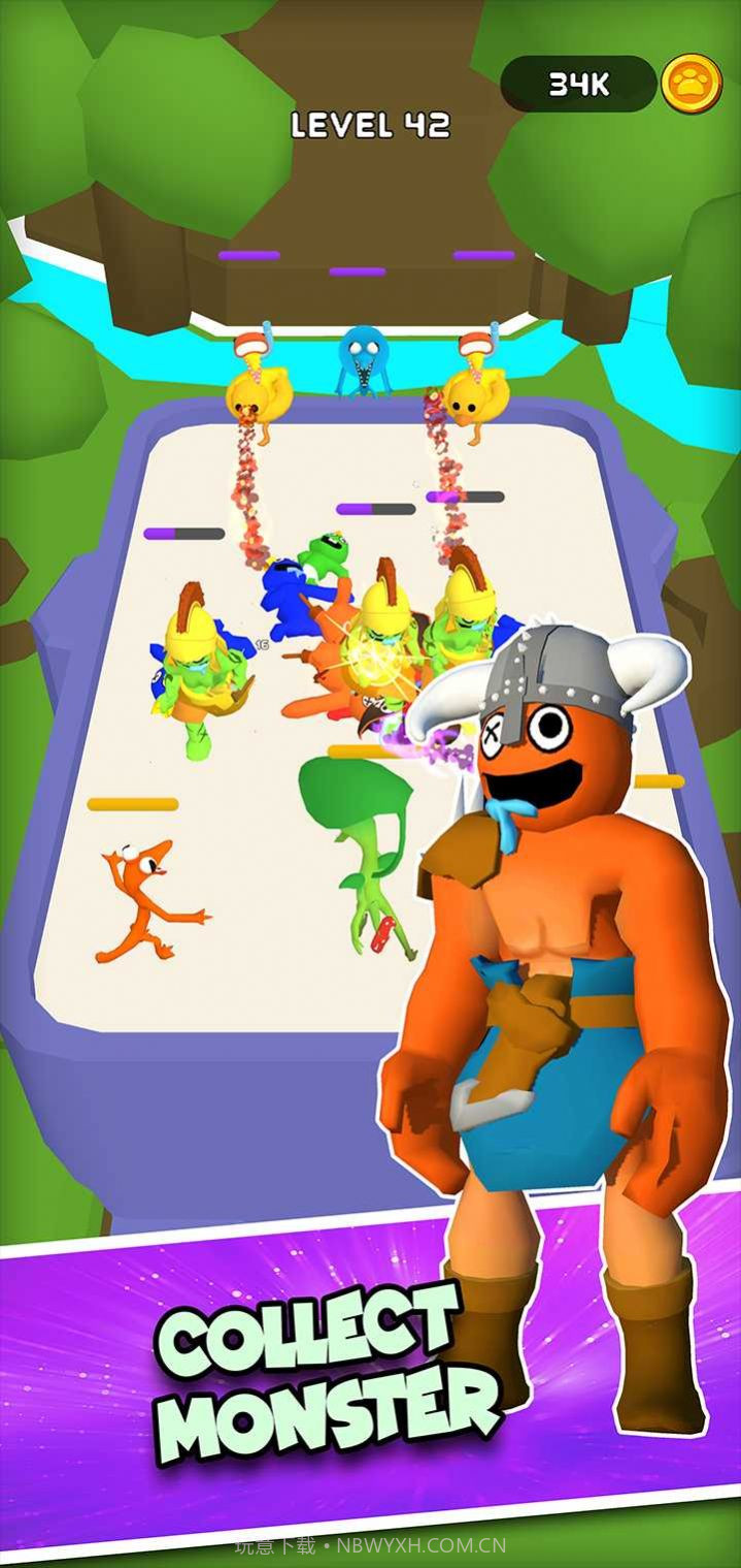 合并彩虹蓝色怪物截图4