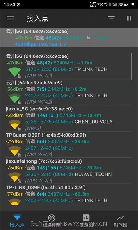 云川WiFi分析仪截图1