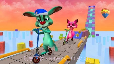 滑板车赛车冒险截图3