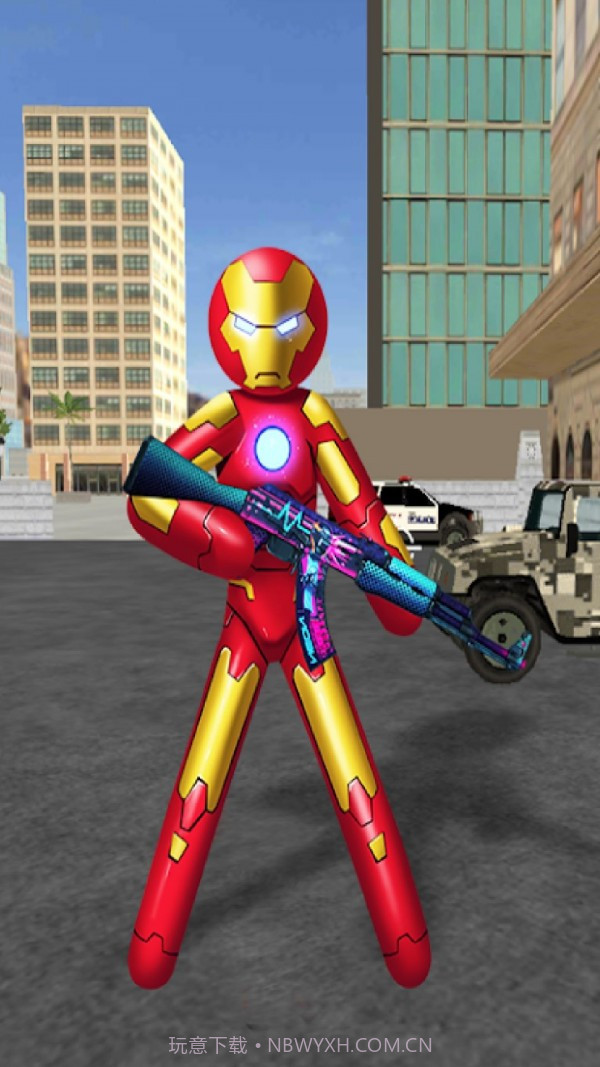 火柴人绳索英雄钢铁侠最新版截图3
