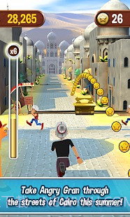 愤怒奶奶跑酷截图1