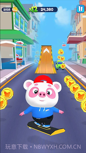 小猪熊猫跑酷3D截图3