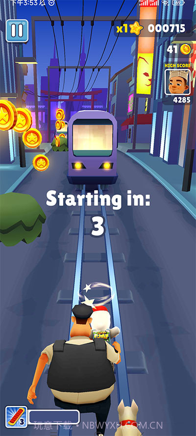 地铁跑酷东京城截图1 地铁跑酷东京城截图1