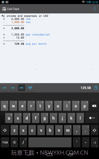 CalcTape最新版截图3 CalcTape最新版截图3