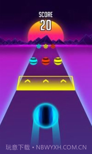 霓虹色球道跑截图3 霓虹色球道跑截图3
