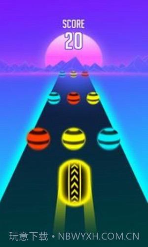 霓虹色球道跑截图4 霓虹色球道跑截图4