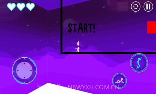 火柴人跳跃和奔跑截图2