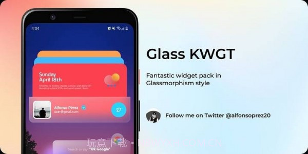 Glass KWGT截图2